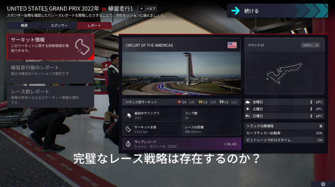 F1　マネージャー　戦略